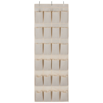 Simplify 20-Pocket  Shoe Organizer in Faux Jute