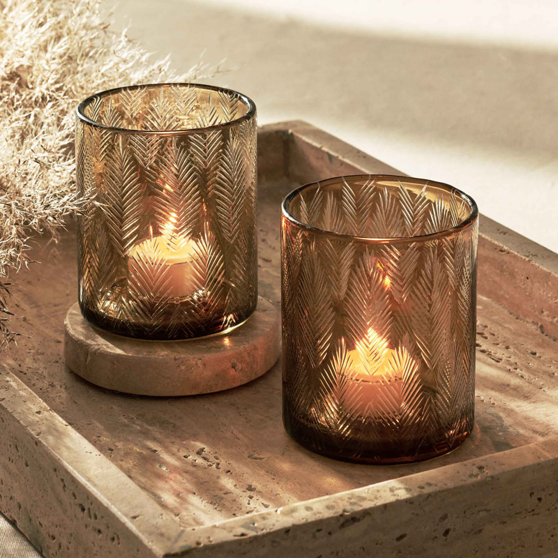 Porte-votive de table en verre 6 po