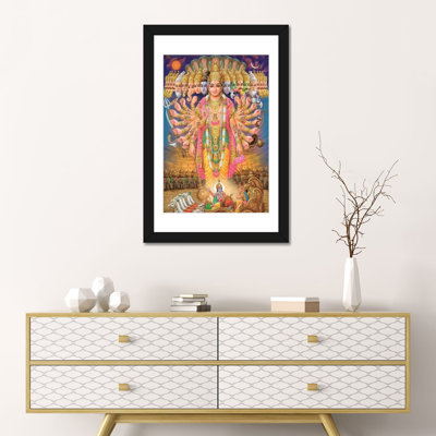 «Hindu God Vishnu As Virat Swaroop», reproduction sur toile tendue