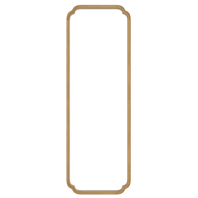 Mervine Full Length Wood Mirror, Natural Wood, 65" x 22"