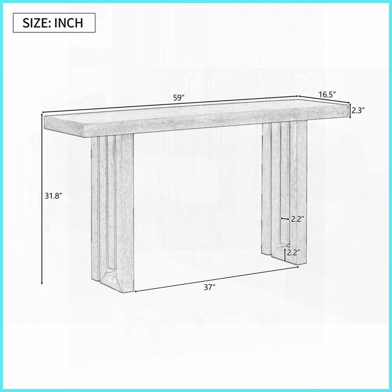 U_STYLE Table basse en placage de chêne - Polyvalente pour le salon / entrée, plateau spacieux et amp; Assemblage facile