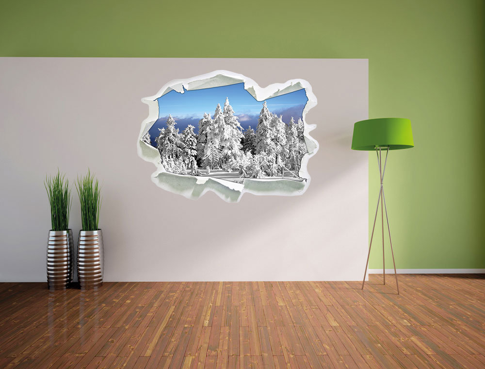 Winterwunderland am späten Nachmittag Wandsticker