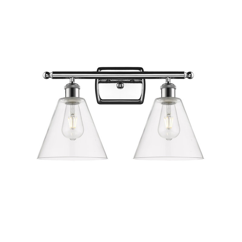 Andresky 2 - Light Vanity Light, Clear, Polished Chrome, Incandescent