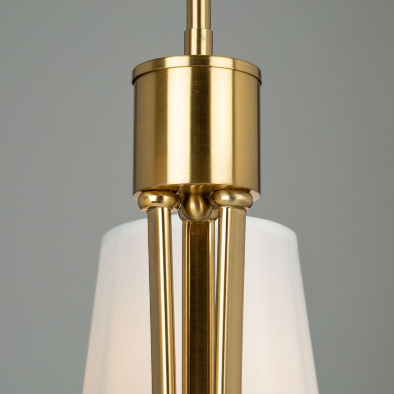 3 - Light Dimmable Chandelier, Brushed Gold