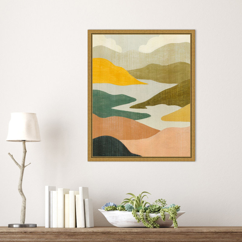 «Canyon Oasis I» par Grace Popp, reproduction d'art sur toile encadrée, H 20 po x l 16 po