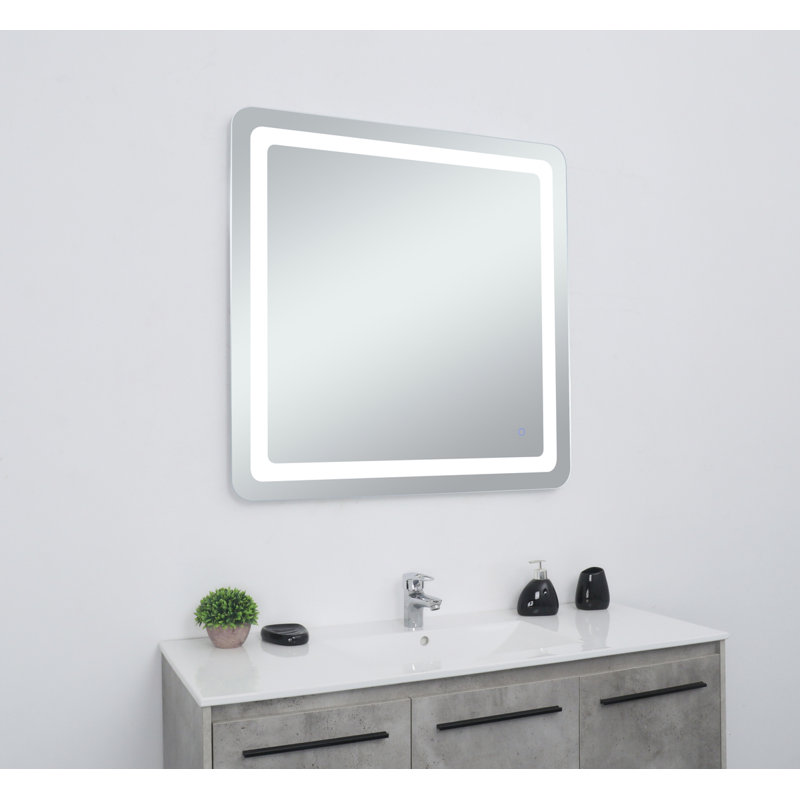 Miroir mural Juliane, 36 po x 36 po, Carré