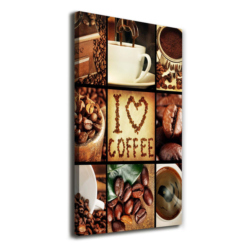 Coffee Collage - Wrapped Canvas Print