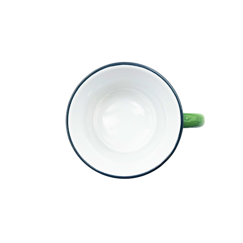 Canvas Home Tinware Stoneware Coffee Mug 16oz, Green