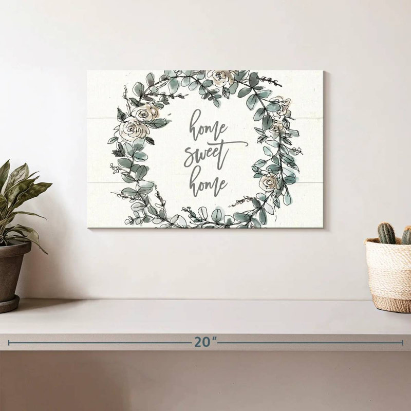 Tergel Modern Farmhouse Home Sweet Home, H 8 po x l 12 po