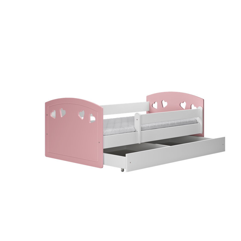 Makenna Standard Panel with Storage Included, Pink, 80 x 160 cm