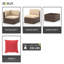 4 - Person Patio Conversation Set with Cushions
