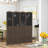 4-Panel Folding Room Divider With Blackboard
