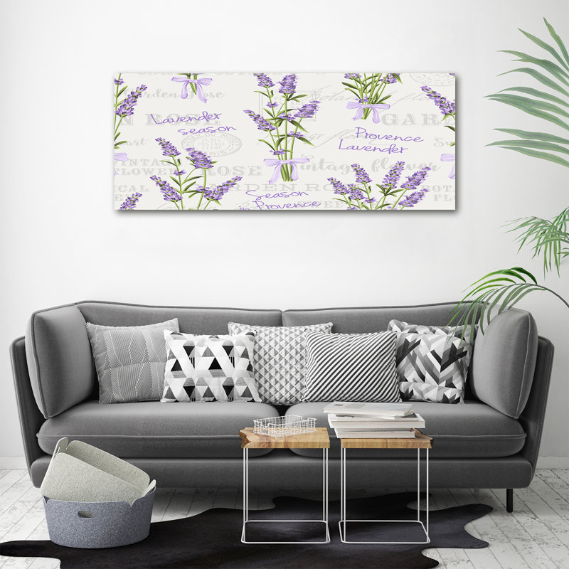 Lavender 1 Piece Wall Art on Canvas