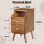 Table de chevet 12 pouces Mid Century Modern-80519148-83348844-81953319