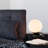 Capri 6-in Integrated LED ETL Certified Black Table Lamp with Glass Shade and Touch Sensor Dimming