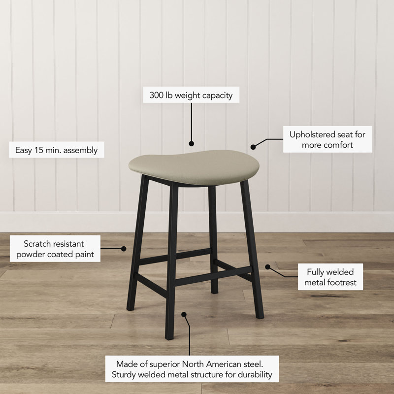 Tabouret Latitude Run® Cullinan, Grège, Tabouret de bar (siège d'une hauteur de 30,5 po)