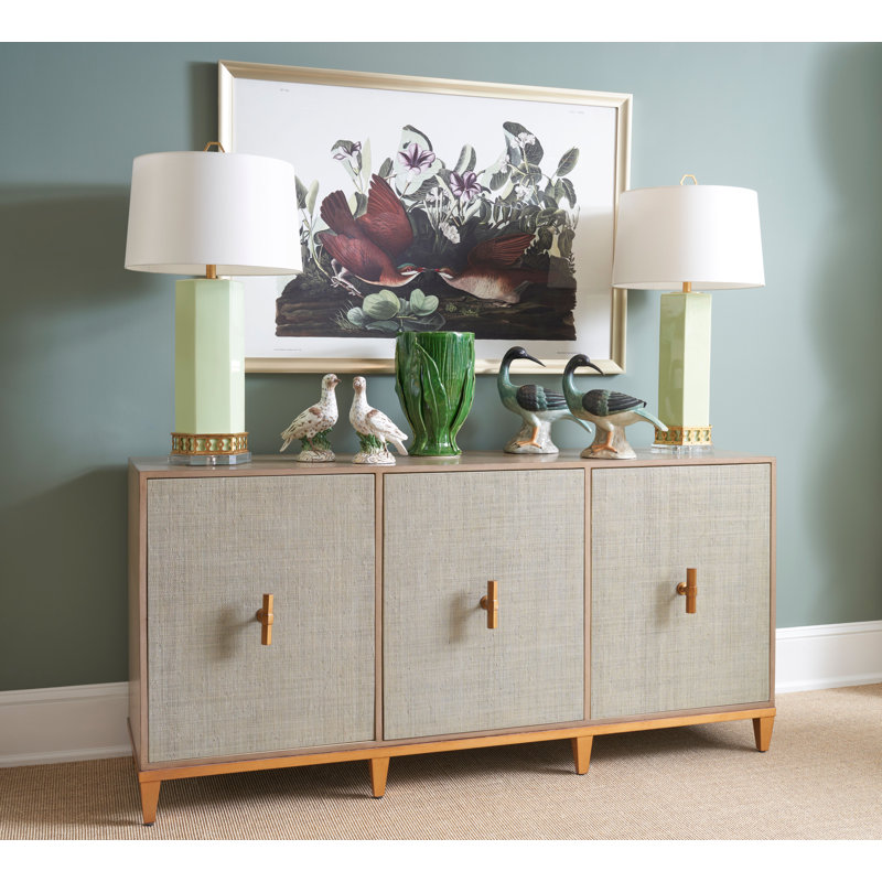 Miriam Table Lamp, Light Green/Gold