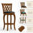 Swivel Upholstered Stool with Solid Wood Frame-1890804277-1890804275