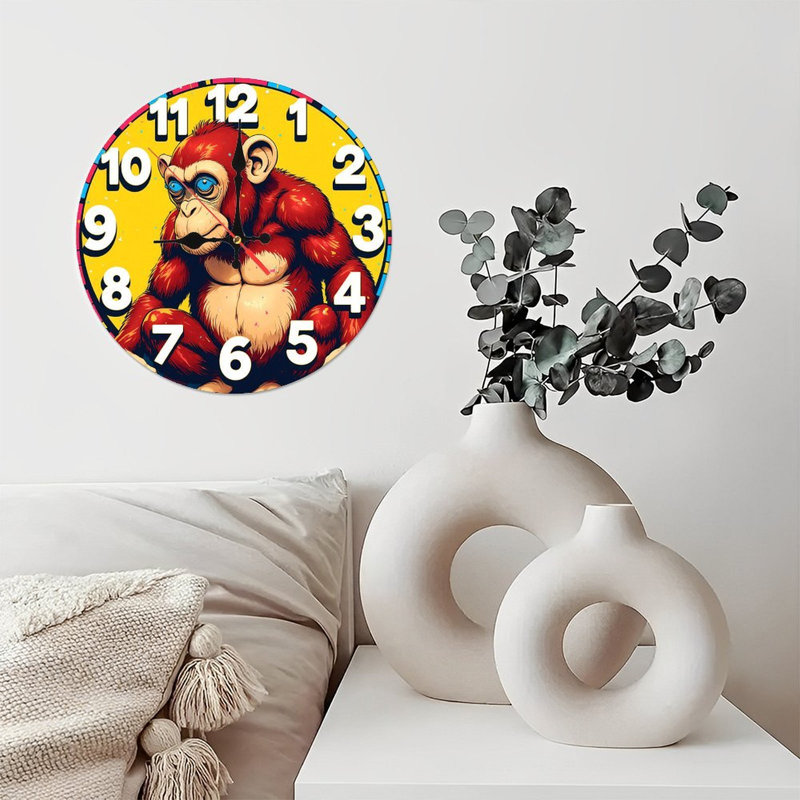 Horloge colorée