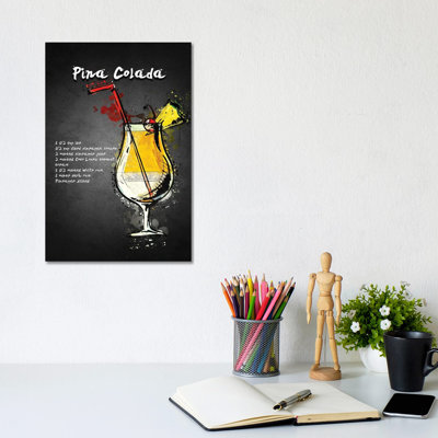 Pina Colada I by Gab Fernando - Wrapped Canvas Gallery-Wrapped Canvas Giclée