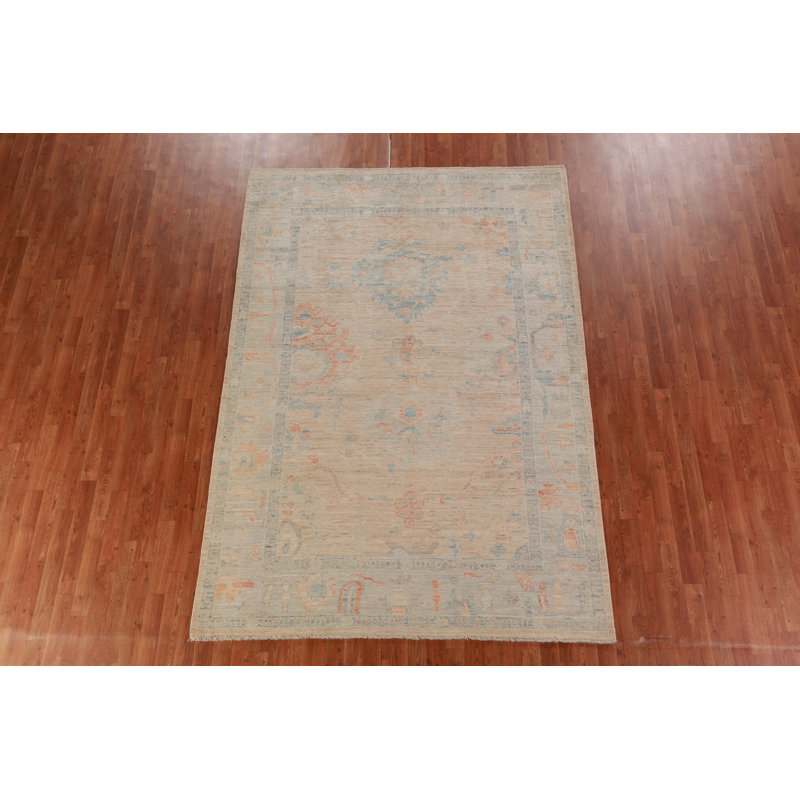 Vegetable Dye Oushak Oriental Area Rug 6x9