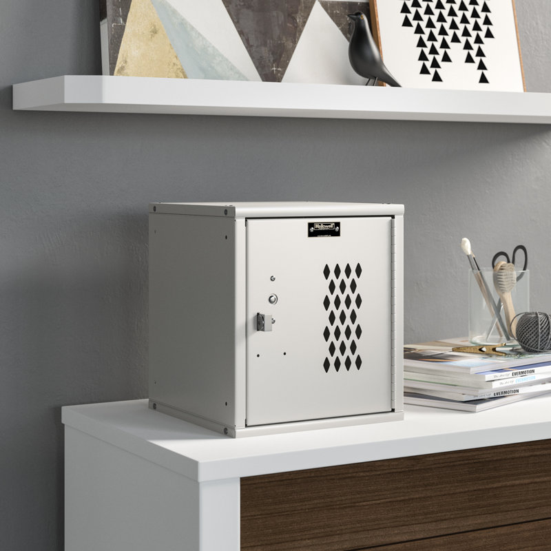 Casier large 1 niveau 1 Cubix, Gris clair