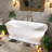 59'' x 31.5'' Freestanding Soaking Acrylic Bathtub