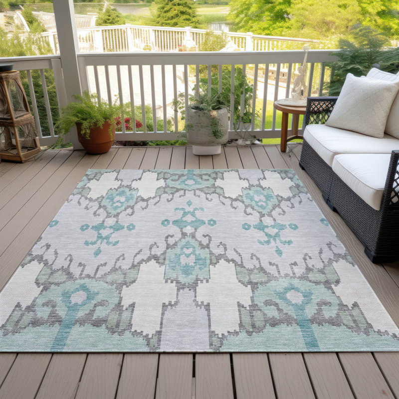 Washable Indoor / Outdoor Rug, Rectangle 9' x 12'