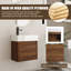 Ensemble de vanité murale simple Quell 22 po avec comptoir en céramique-441615241