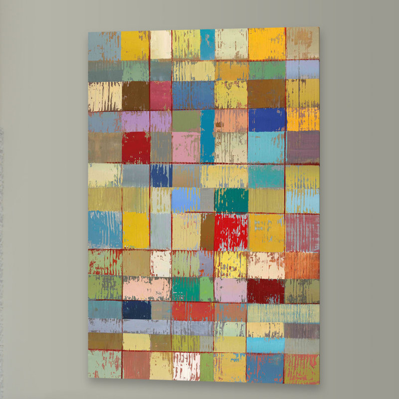 « color pattern ii » par julie joy, reproduction d’art sur toile tendue, H 18 po x l 12 po