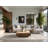 Soft Plush Fabiano New Years Modern & Contemporary Abstract Area Rug in Beige – Black Binding-686733008