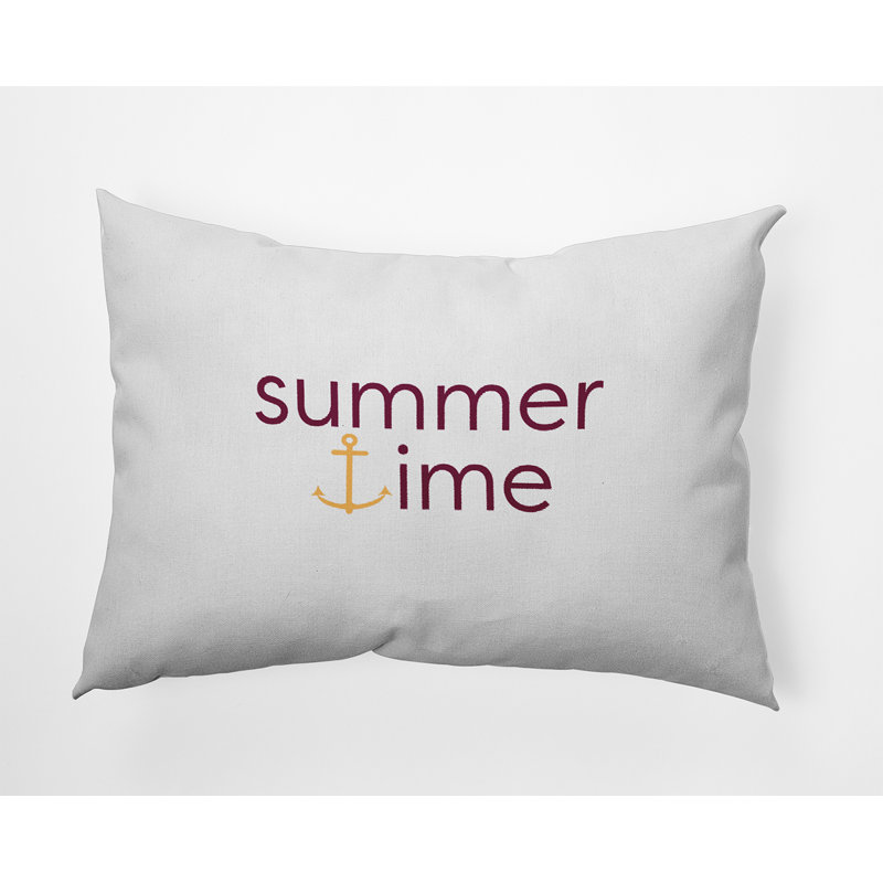 Outdoor Reversible Throw Pillow, Red