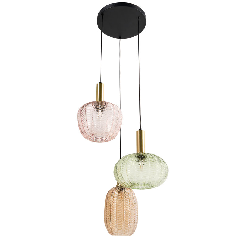 Anneli 3 - Light Gold Cluster Pendant