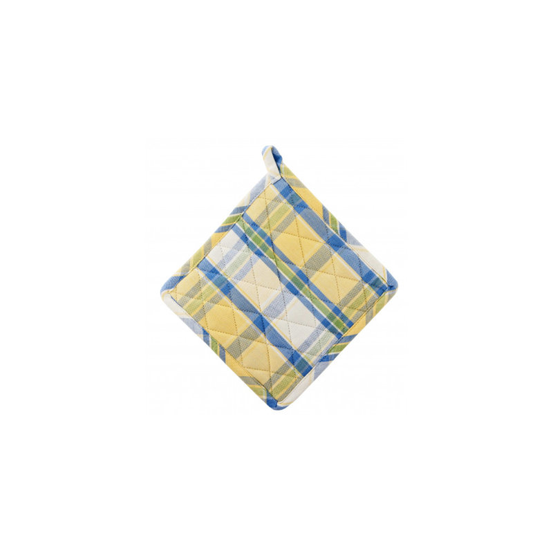 August Grove® Vina Plaid Cotton Potholder Set