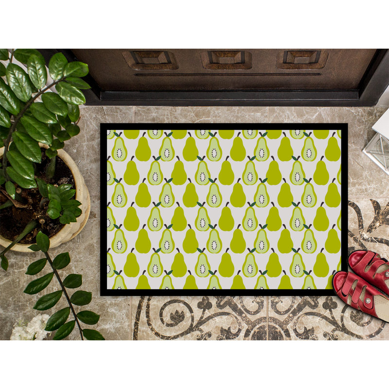 Tapis d'extérieur antidérapant Donohoe Caroline's Treasures, Blanc, L 27 po x l 18 po