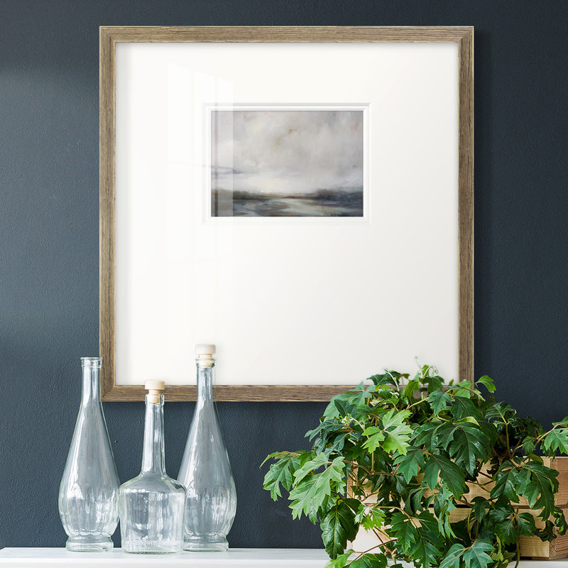 Toile tendue avec châssis de qualité supérieure Light Effect VII V1 - prête à être accrochée, H 17 po x l 17 po, Brun