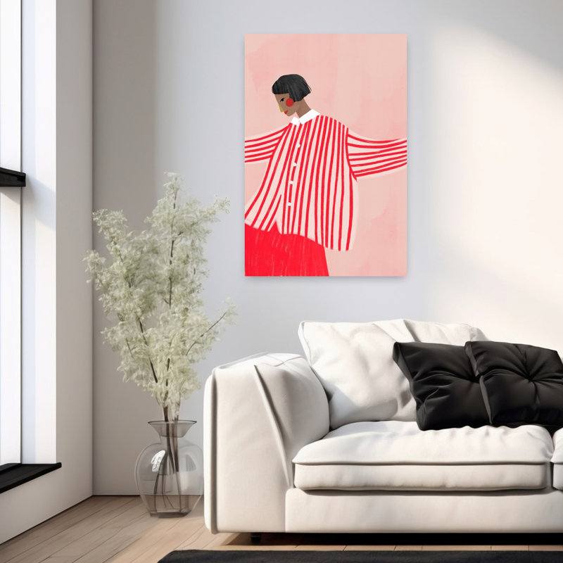 Art contemporain, art contemporain abstrait, H 36 po x l 24 po