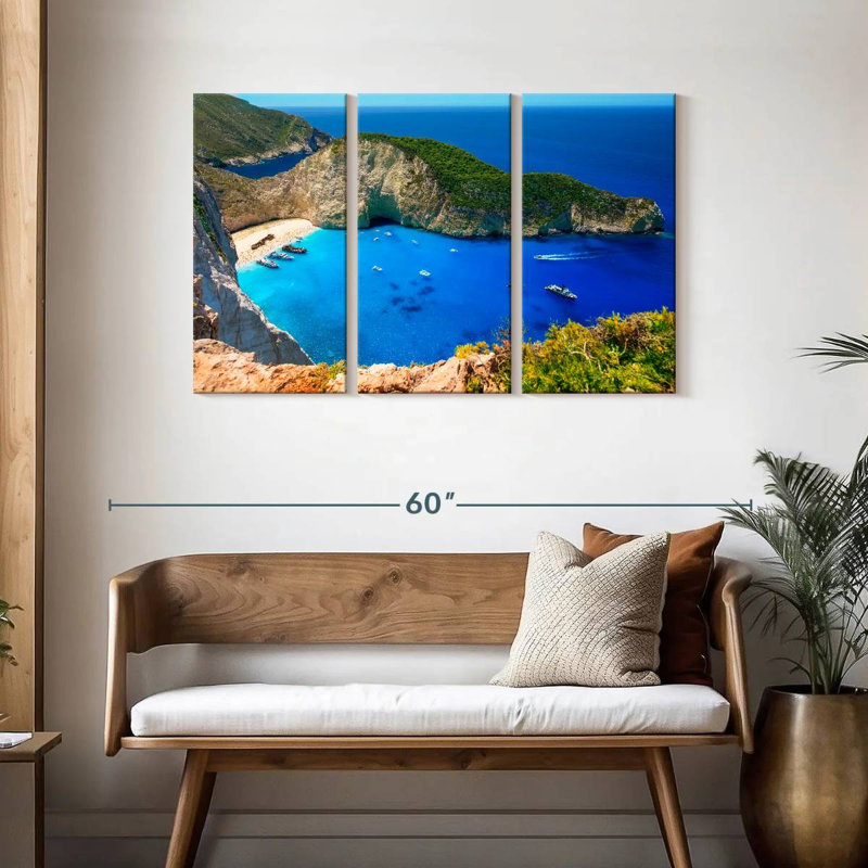 Gillard Navagio Beach Paradise, H 28 po x l 45 po
