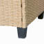 Ensemble 4 pièces de canapé de patio en résine tressée résistant aux rayons UV avec auvent rétractable, coussins et table élévatrice-1103068572