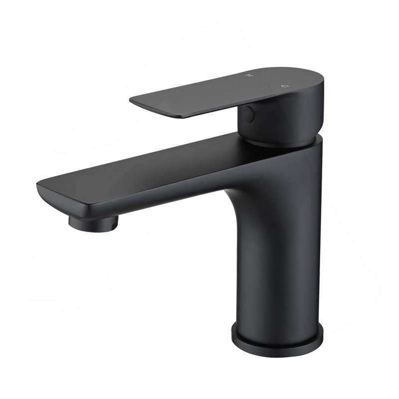 Single Handle Lavatory Basin Sink Faucet, Matte Black