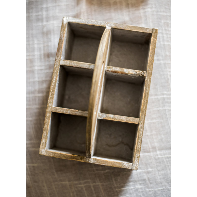 Gracie Oaks Solid Wood Decorative Bin