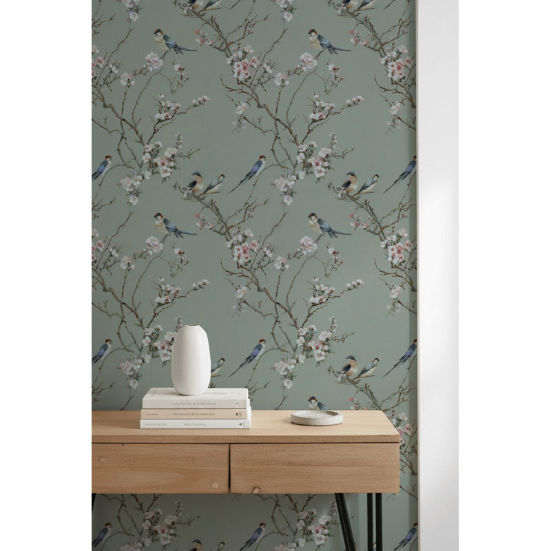 Papier peint floral traditionnel