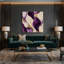 Abstract Watercolor 27 Grey Canvas Wall Art