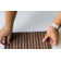Small Slats 112" L x 12" W x 0.3" D Polystyrene Glue-up Wood Slat Walls 186 sq.ft.