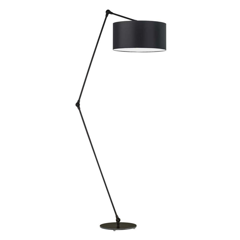 Ayal 177cm Task Floor Lamp, Black, Black
