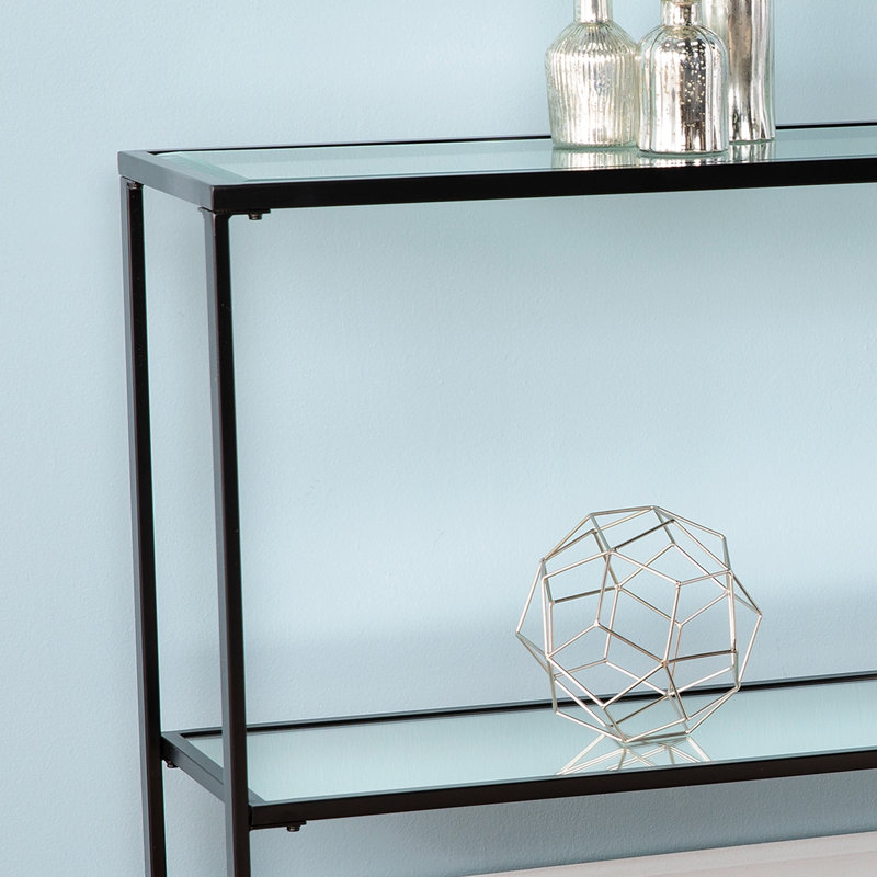 Console Horten Glam - étroite, Noir