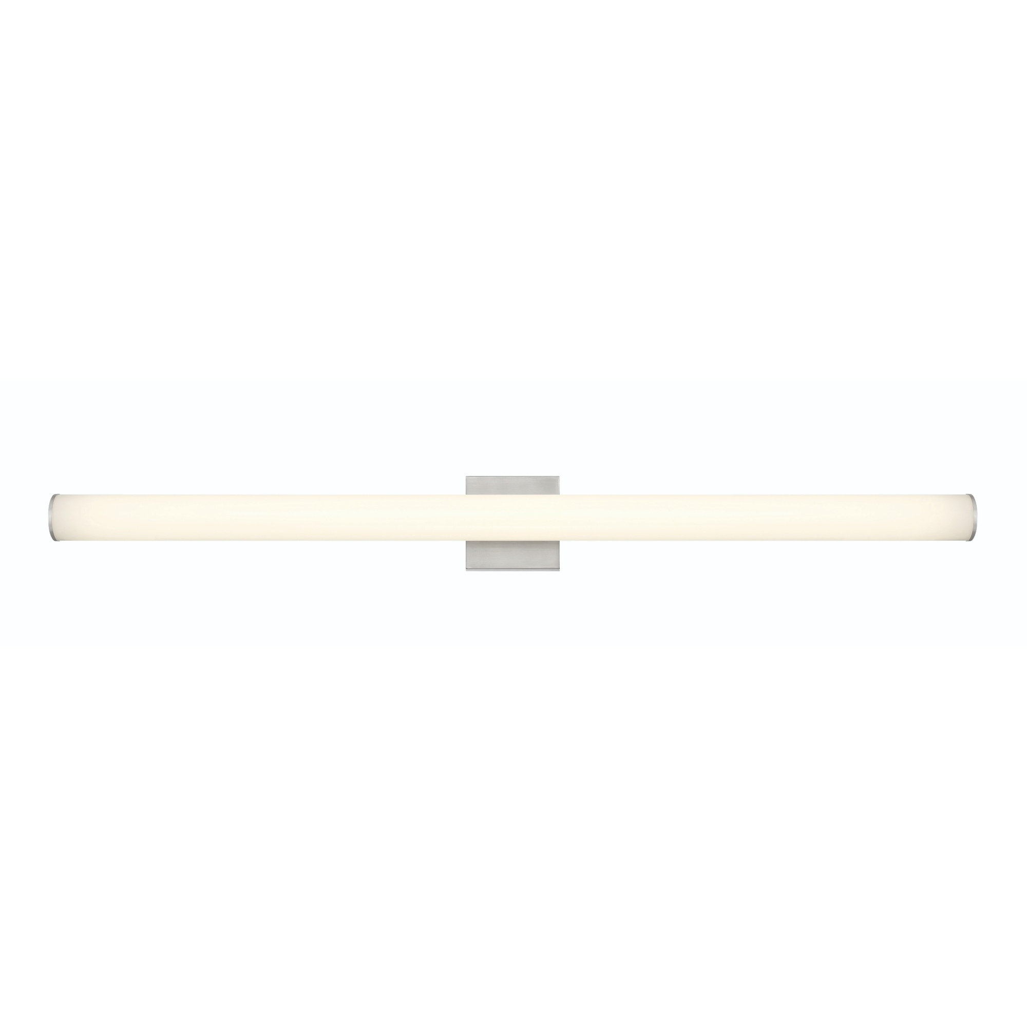 Stepridge Round 27W Vanity Light, 2.5'' H x 48'' W x 2.5'' D, Brushed Nickel
