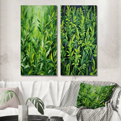 Herbs Tarragon Tales II - Herbs Canvas Prints Set Of 2