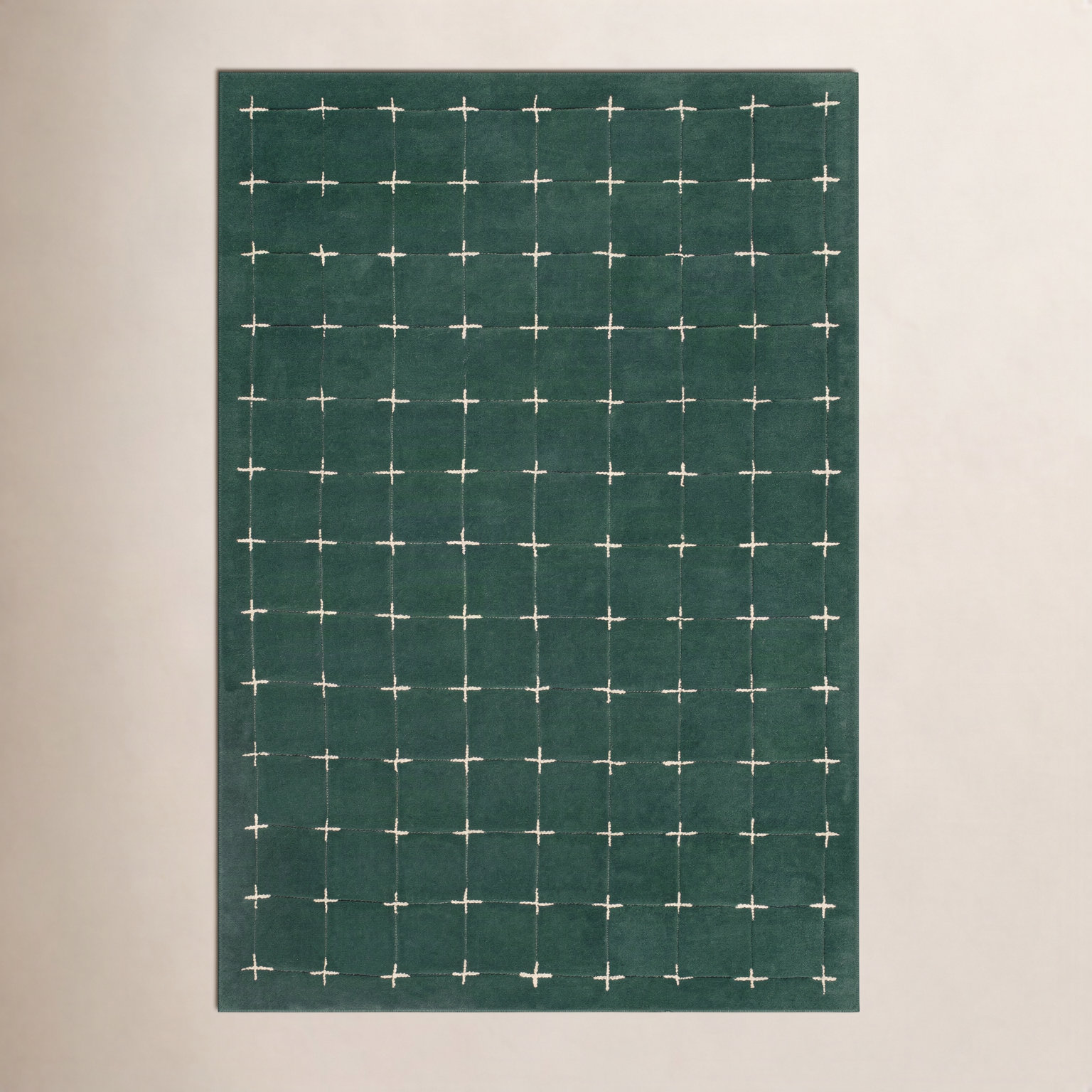 Mallory Hand-Tufted Green Rug, Rectangle 8' x 10'