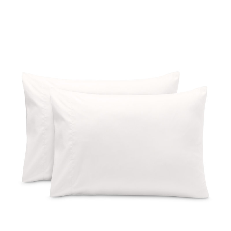 Microfiber Pillowcase Set Envelope Closure, Antique White, Queen Pillow Case